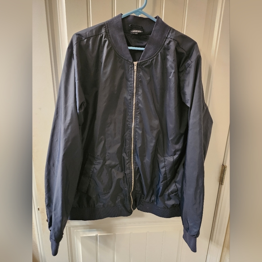 Charles River Apparel Men’s Navy Bomber Jacket XL Lightweight Nylon